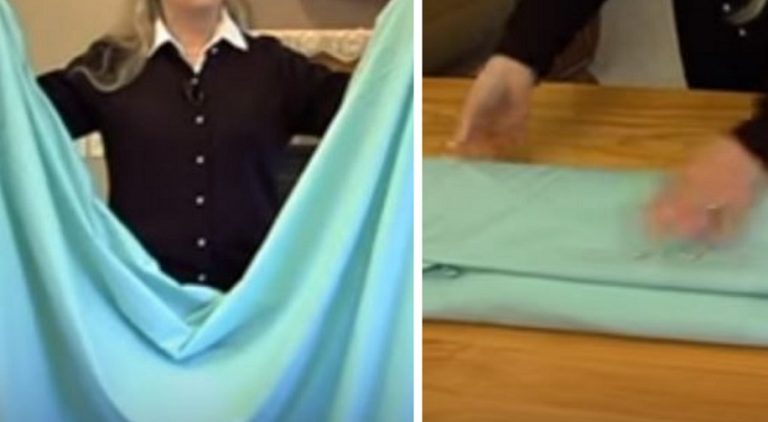 Impara a piegare alla perfezione un lenzuolo in meno di due minuti