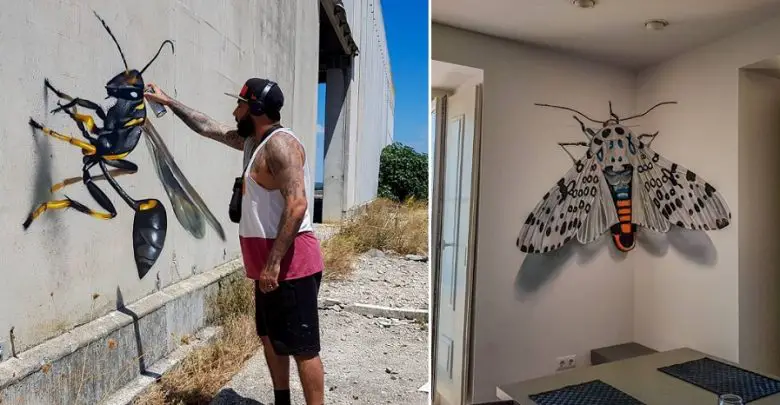 Un Artista Di Strada Crea Dei Graffiti 3d Che Oltrepassano Il Confine Tra Disegno E Realta Curiosando Si Impara