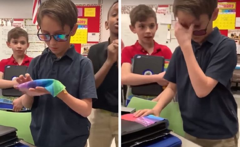 Un bambino ha risparmiato 100 dollari per comprare degli occhiali speciali per il suo amico daltonico. Voleva che vedesse come lui