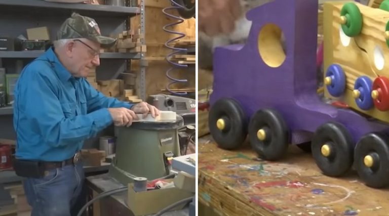 Da più di 50 anni questo Babbo Natale della vita reale costruisce dei giocattoli in legno per i bambini bisognosi