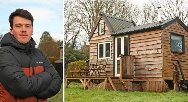 A soli 17 anni ha deciso di costruire la propria casetta di legno per non dover mai pagare l’affitto