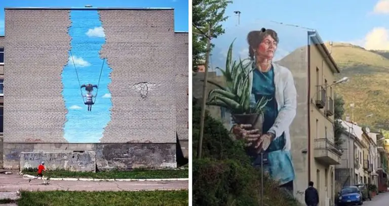 25 foto di graffiti giganti che ti faranno credere di vedere un’altra realtà