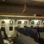 Christmas at Delta Airplane