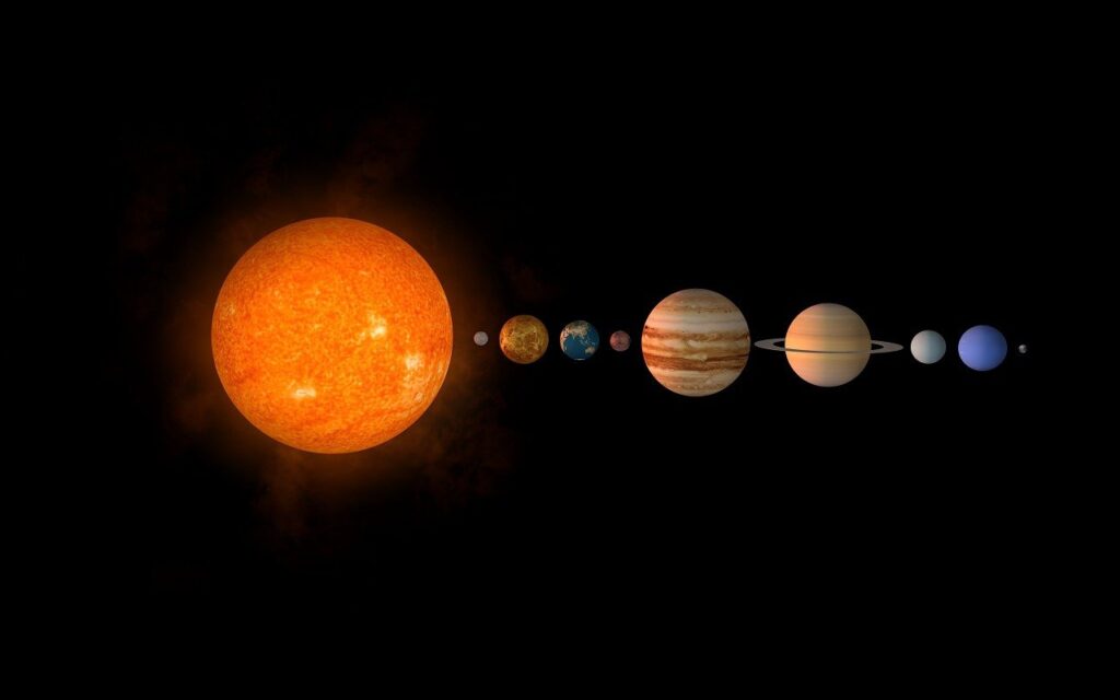 sun, planets, solar system