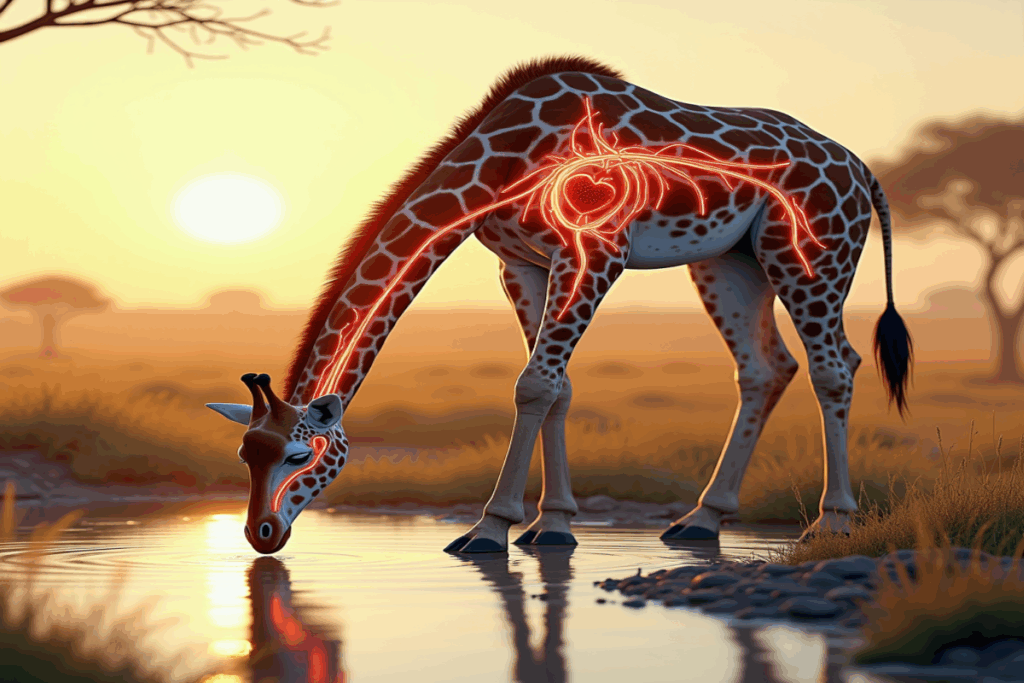 Perché le giraffe non svengono abbassando la testa? Ecco come funziona il loro incredibile sistema circolatorio