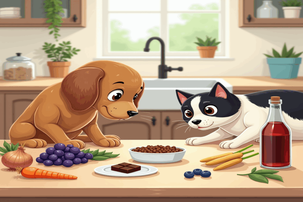 Cibi vietati per cani e gatti: guida completa agli alimenti da evitare per la loro salute