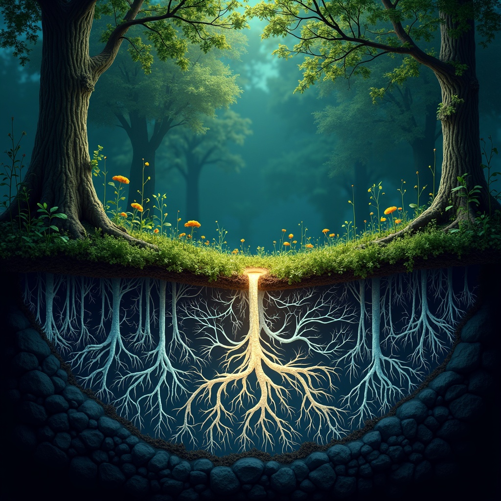 Il sorprendente Wood Wide Web dei funghi sotterranei come comunicano e nutrono le piante