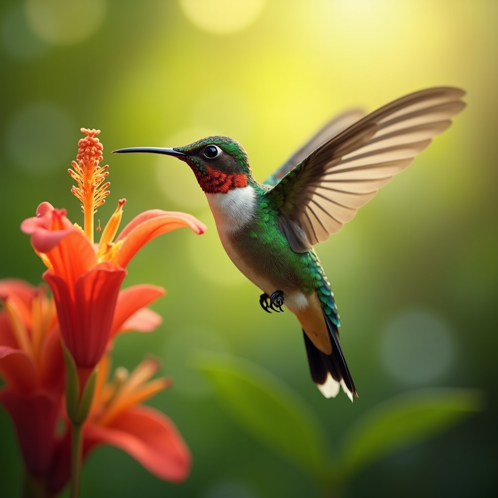 Il mistero del volo dei colibrì come riescono a restare sospesi e volare all’indietro