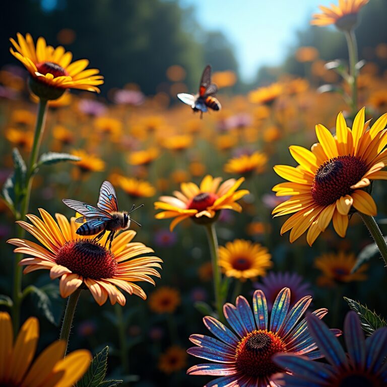 Il linguaggio segreto dei fiori: come gli arcobaleni invisibili guidano api e insetti impollinatori
