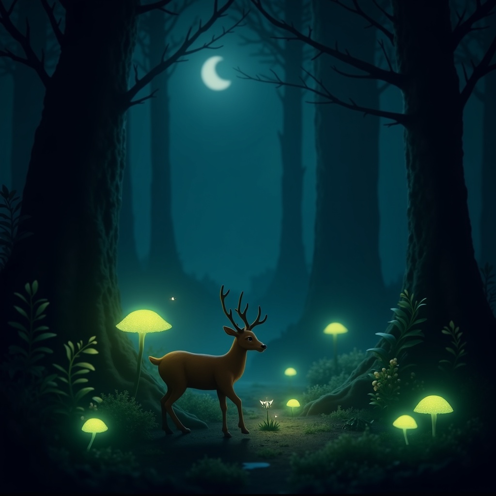 Funghi Bioluminescenti nella Foresta: Come la Natura Illumina il Cammino degli Animali di Notte