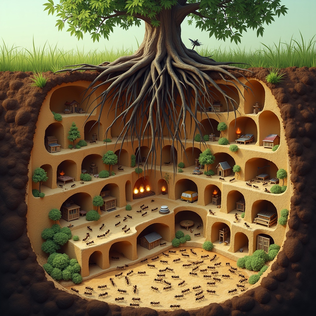 Le Città Sotterranee delle Formiche: Meraviglie di Ingegneria Naturale e Organizzazione Perfetta