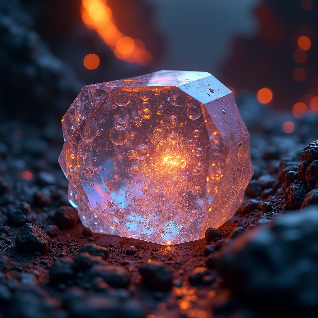 Colori Invisibili delle Bolle Nei Cristalli: I Segreti di Vulcani, Magma e Gemme Millenarie