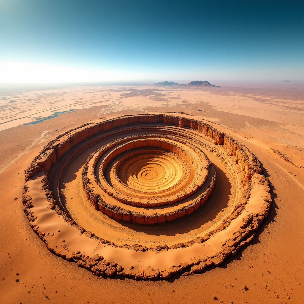 Occhio del Sahara: la Struttura di Richat, il colossale bersaglio naturale visibile dallo spazio