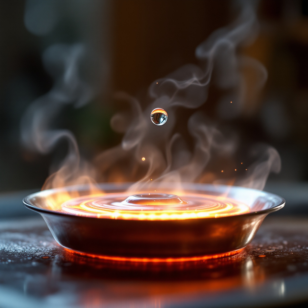 Effetto Leidenfrost il fenomeno fisico che fa galleggiare e danzare le gocce d’acqua sulle superfici roventi