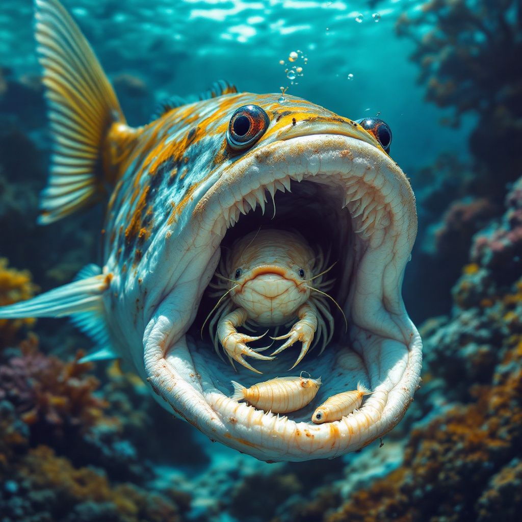 Cymothoa exigua, il parassita marino che ruba la lingua ai pesci e la sostituisce