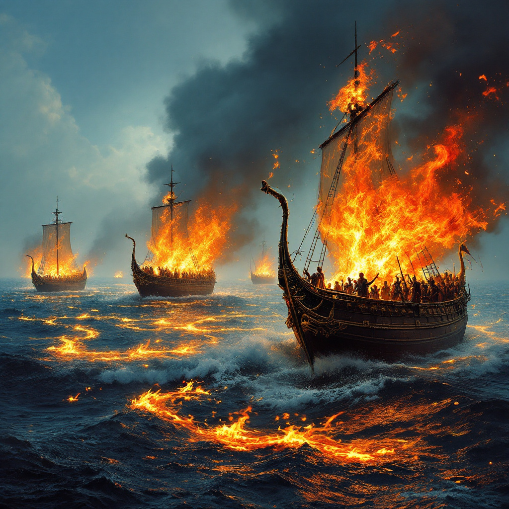 Fuoco Greco: Il Mistero dell’Arma Bizantina che Bruciava anche sull’Acqua