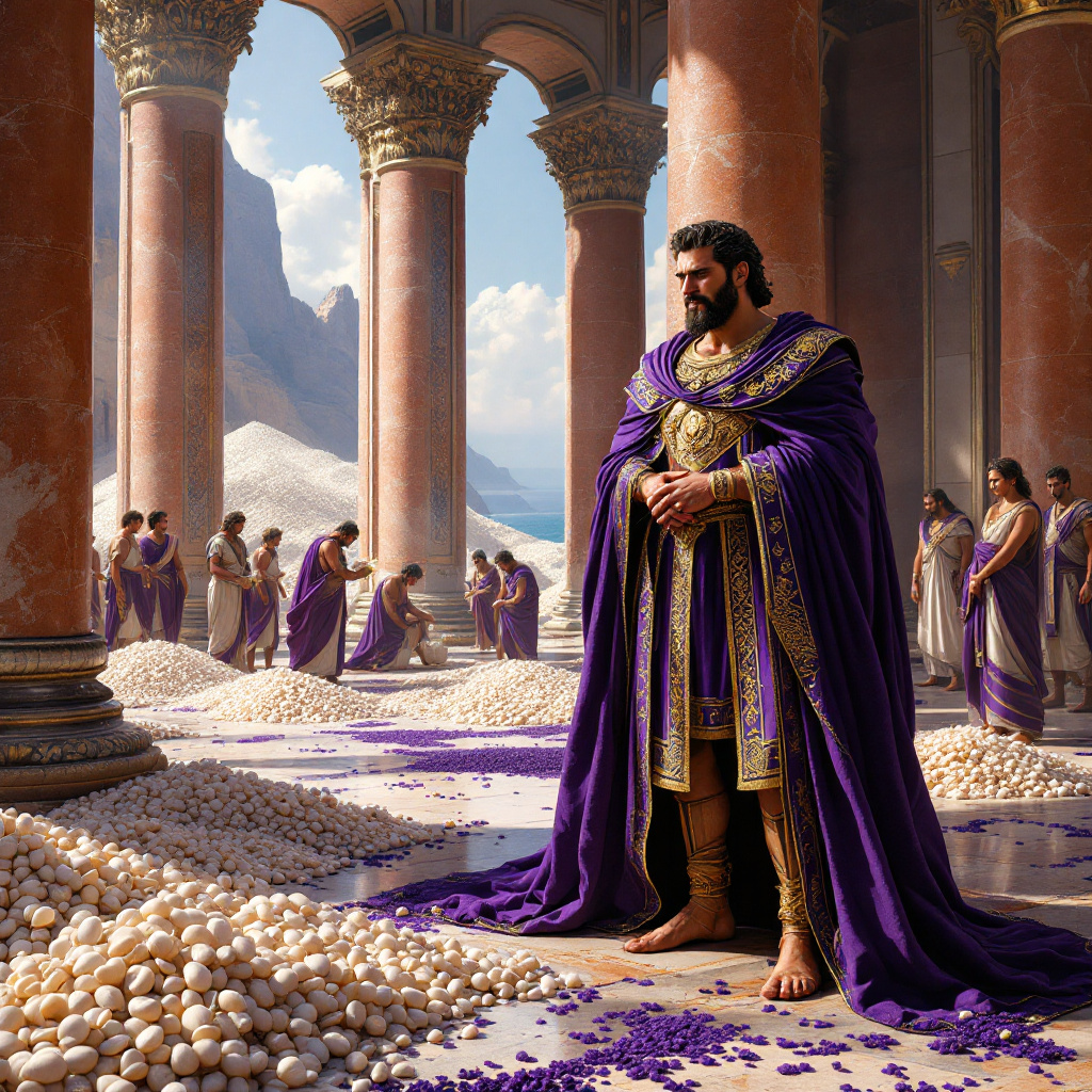 Porpora di Tiro: il prezioso viola che conquistò imperatori e cambiò la storia