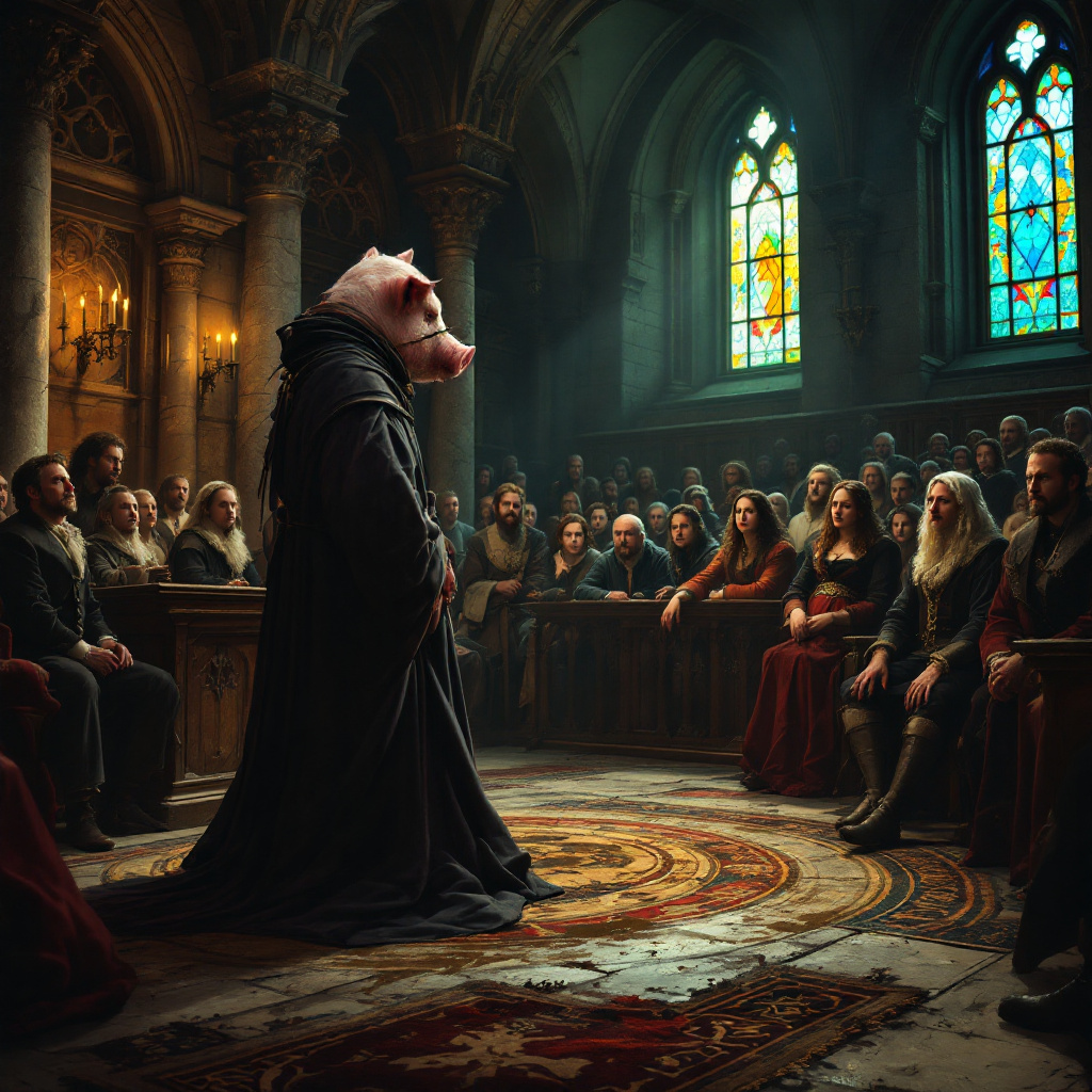 Processi agli animali nel Medioevo: quando maiali, ratti e galli finivano davanti al giudice