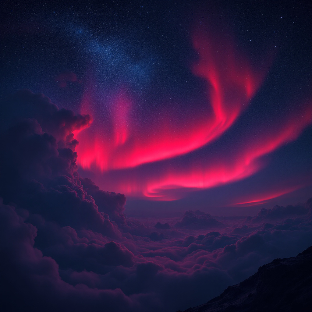 Aurora Boreale Rossa e Nuvole di Sangue il Raro Spettacolo che Infiamma il Cielo