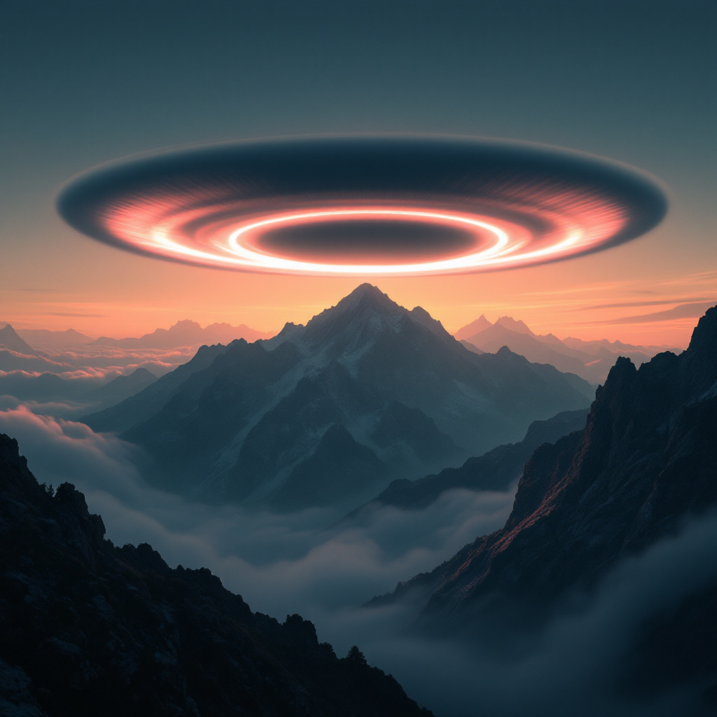 Sole nero e nubi lenticolari: il fenomeno atmosferico che trasforma il cielo in un’opera d’arte