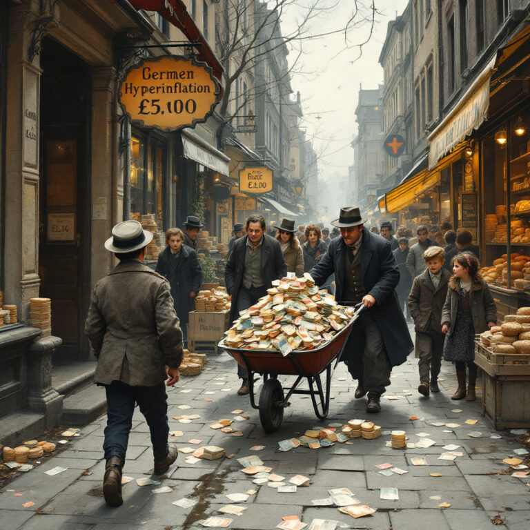 Iperinflazione in Germania negli anni ’20: quando per un filone di pane serviva una carriola di banconote