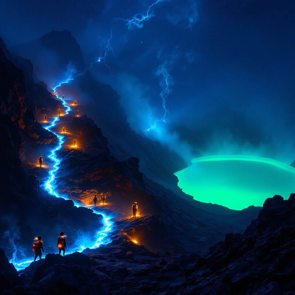 Kawah Ijen il vulcano indonesiano delle spettacolari fiamme blu
