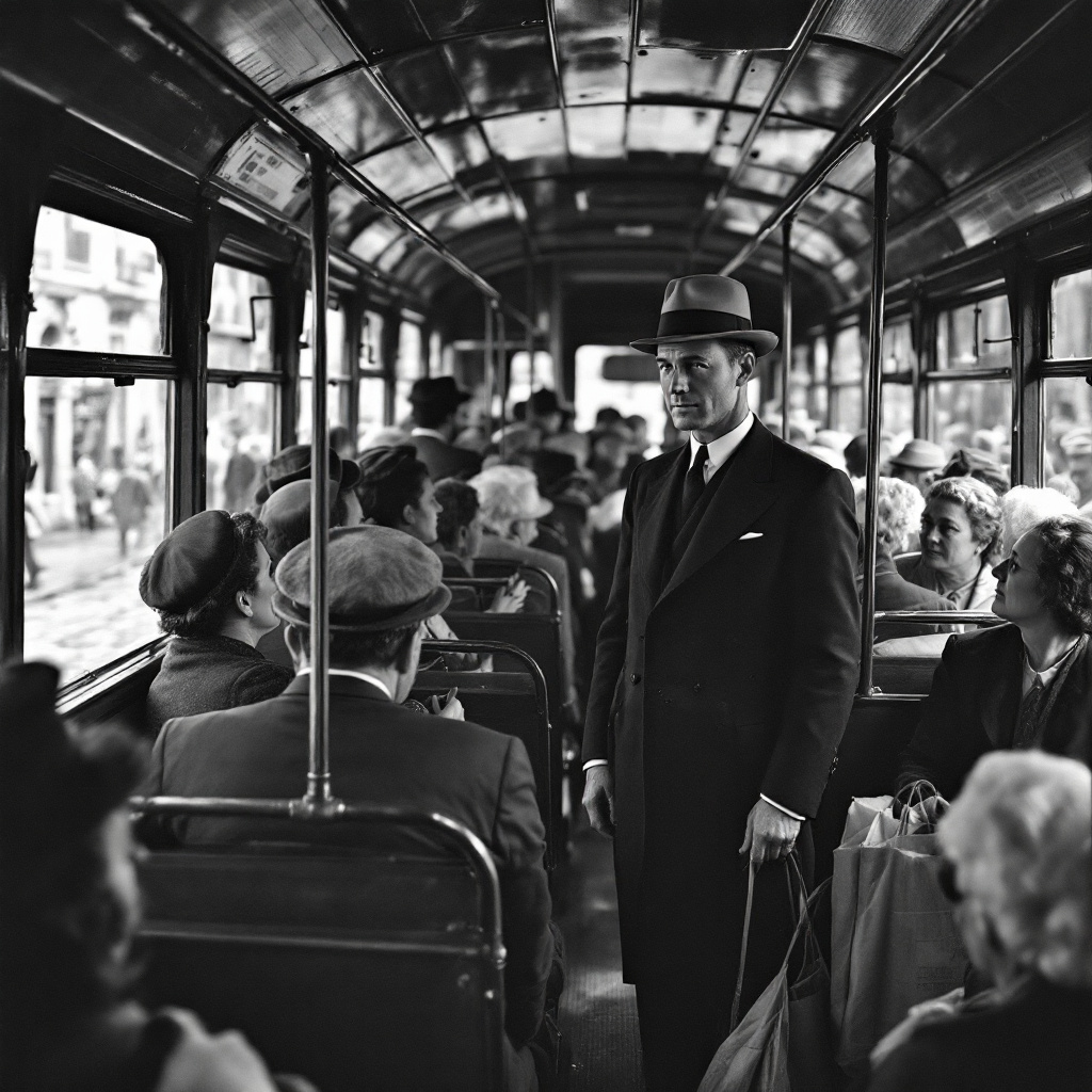 Umberto II il Re di Maggio sull’autobus tra i cittadini di Roma
