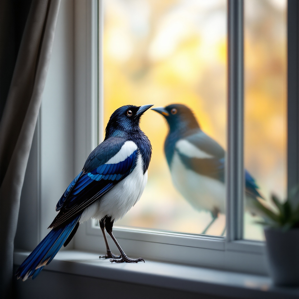 Quando gli uccelli si riconoscono allo specchio Il test della macchia e l’autocoscienza animale