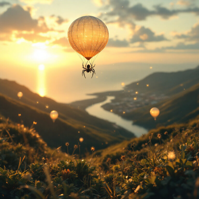 Il segreto dei ragni volanti: come il ballooning e l’elettricità atmosferica creano paracadute di seta naturali