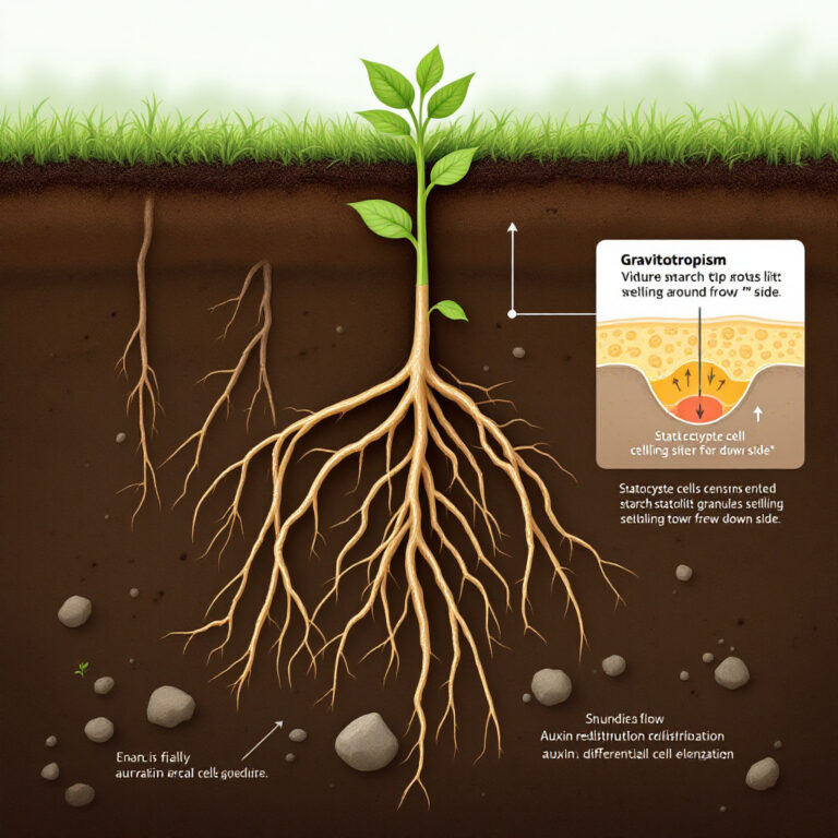 Il giroscopio biologico delle piante: come le radici usano la gravità per orientarsi nel sottosuolo