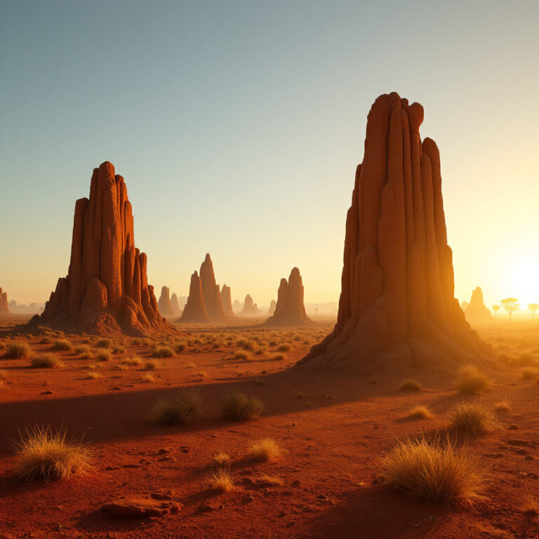 Le Cattedrali del Deserto: il segreto dei termitai australiani che sfidano il sole con la bio-architettura