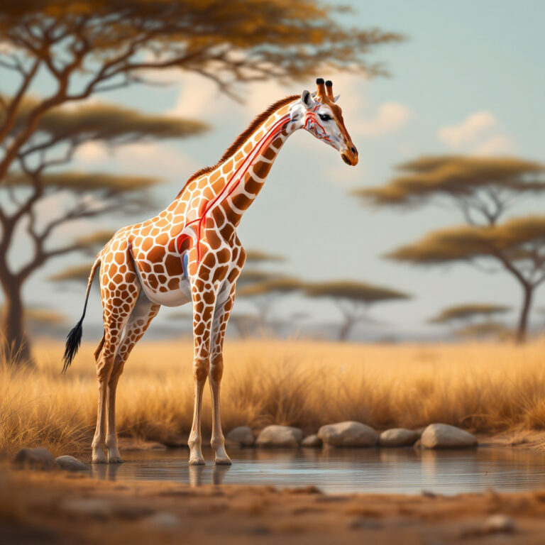 Il segreto idraulico delle giraffe: come la Rete Mirabile protegge il cervello dai picchi di pressione e dalla gravità