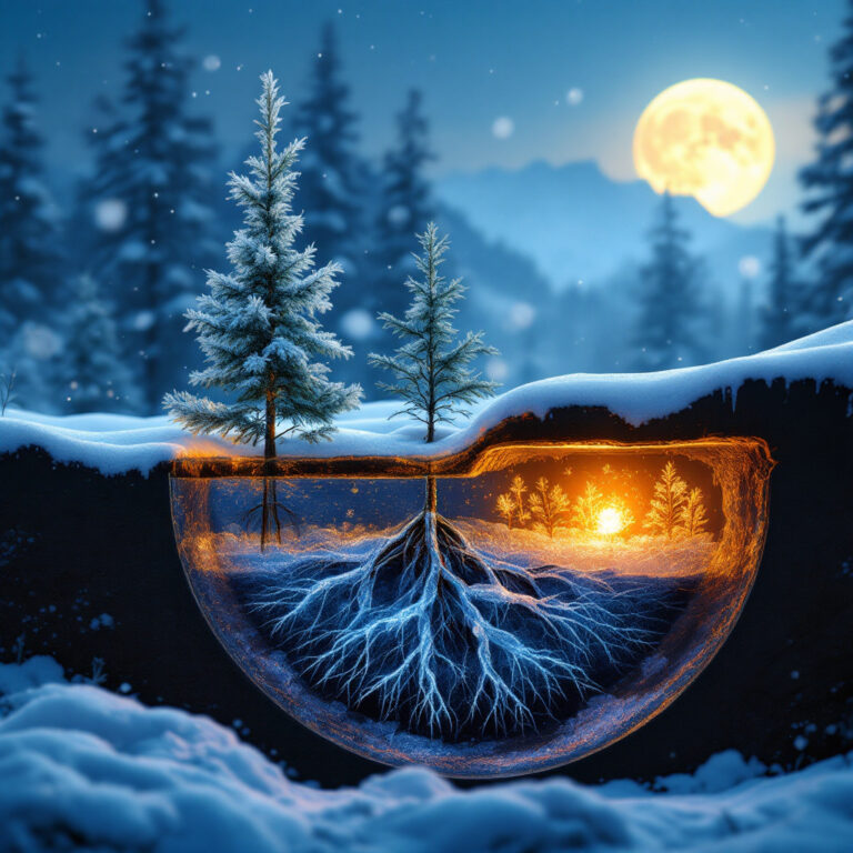 Come sopravvivono gli abeti al gelo: il segreto biologico della linfa che non ghiaccia mai