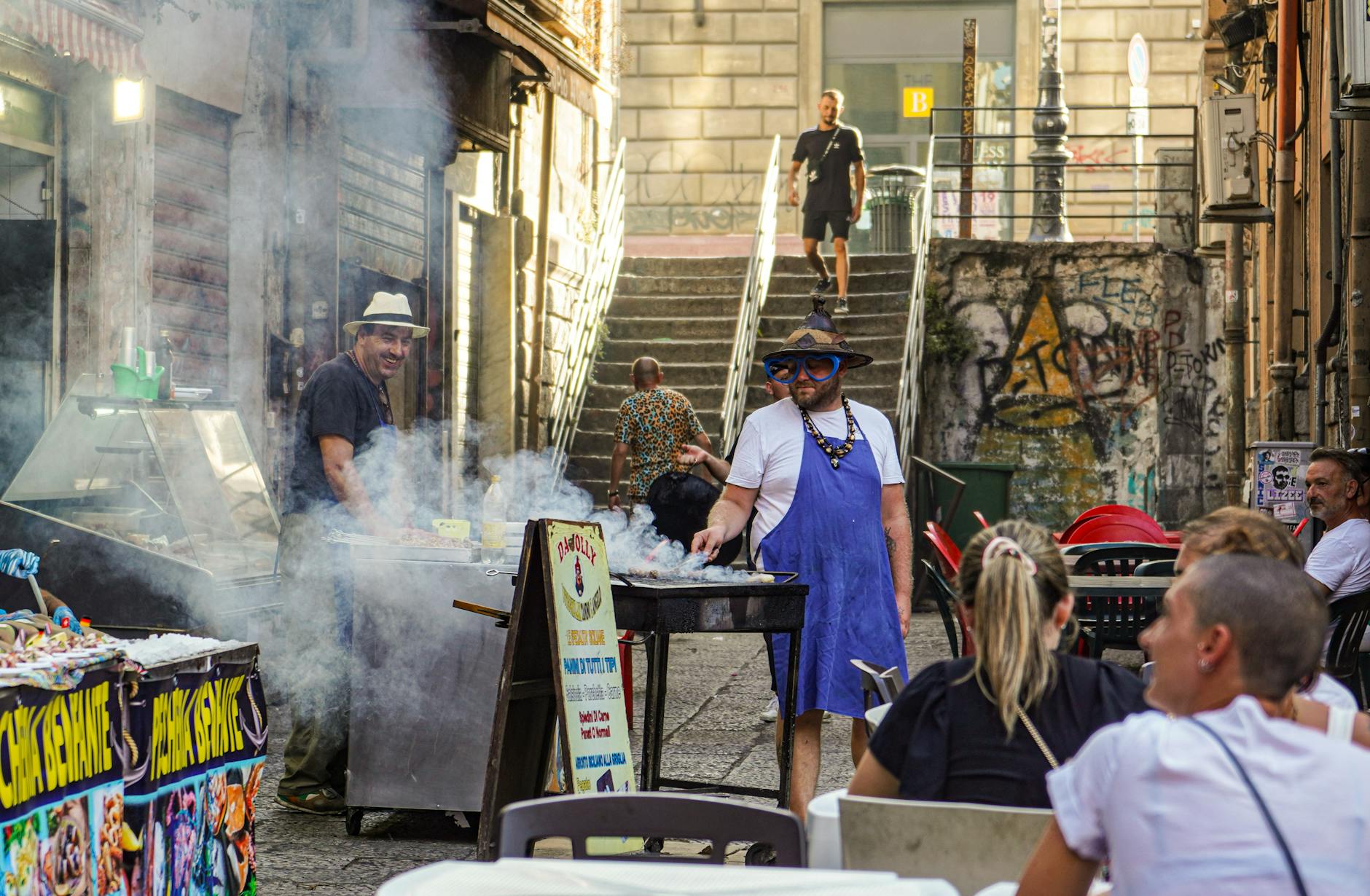 Strada di Palermo nel cuore storico della Sicilia