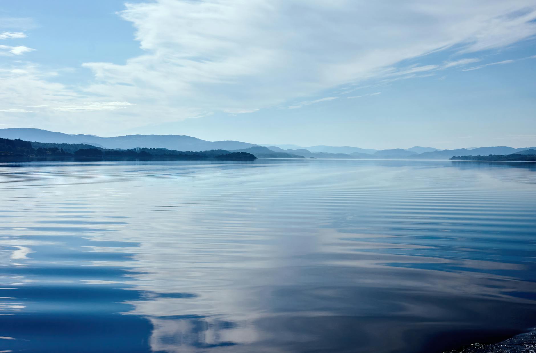 Acqua pulita di un fiume tra la natura