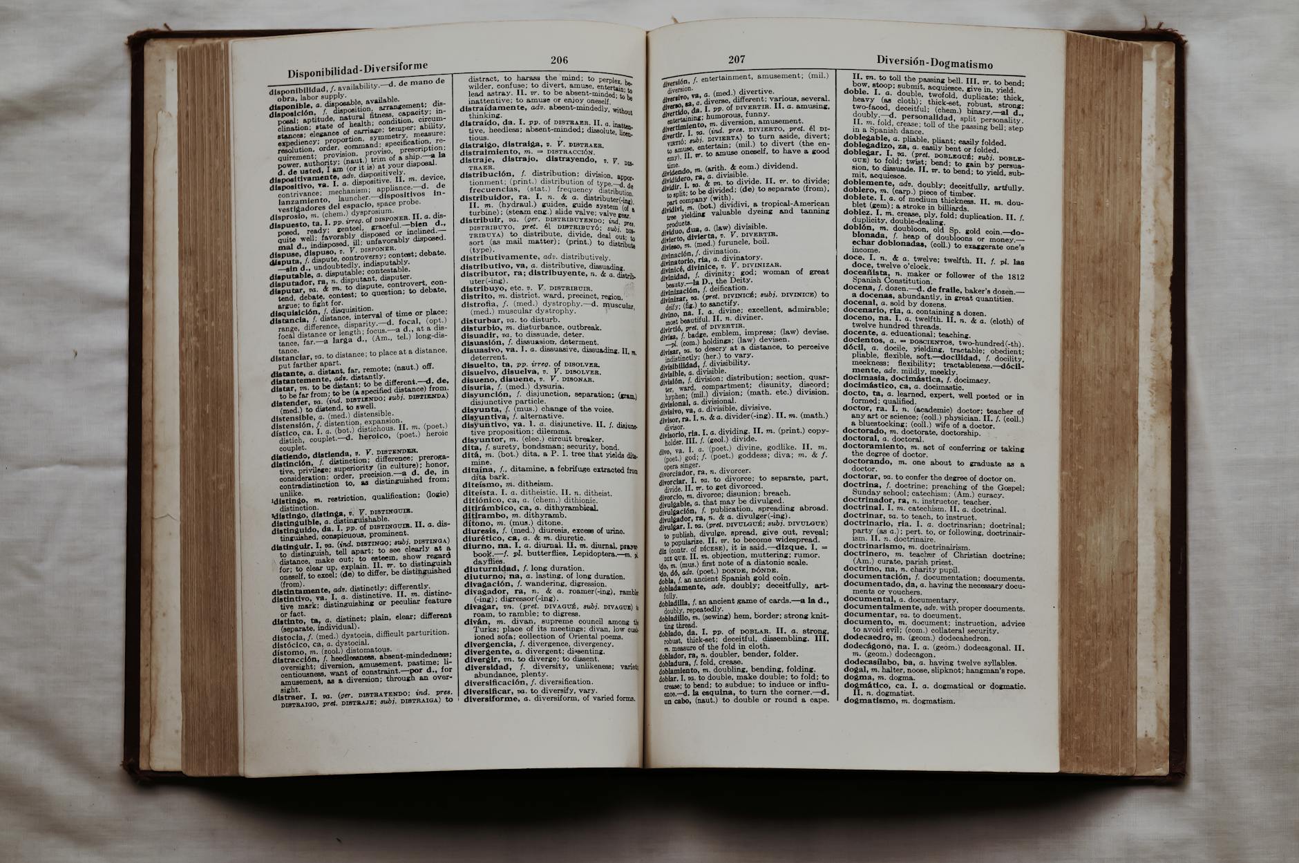 Dizionario aperto con parole nuove evidenziate