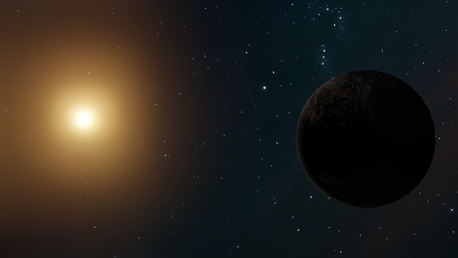 Visualizzazione cosmica con galassie e anni luce