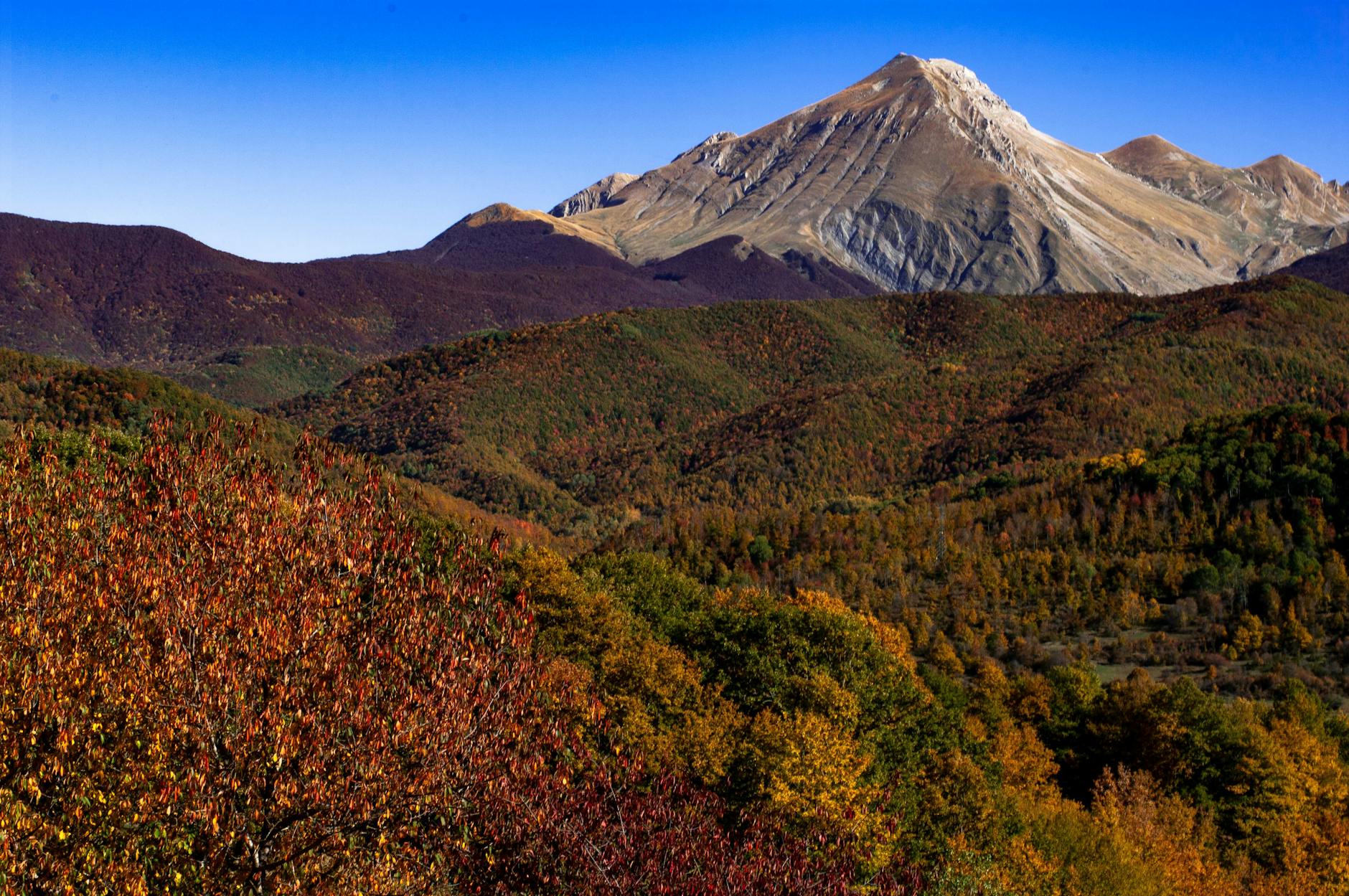 Appennino italiano vista panoramica