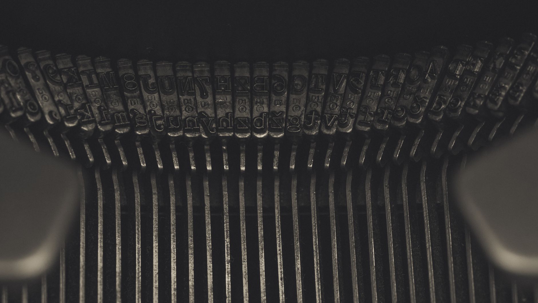 Macchina da scrivere vintage in primo piano
