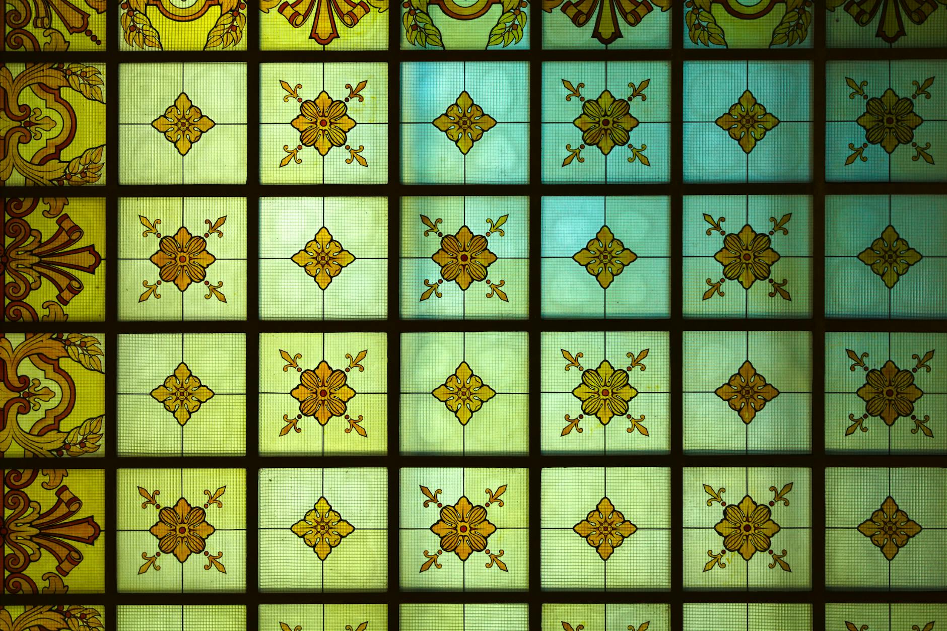 Illustrazione Floreale Verde E Marrone