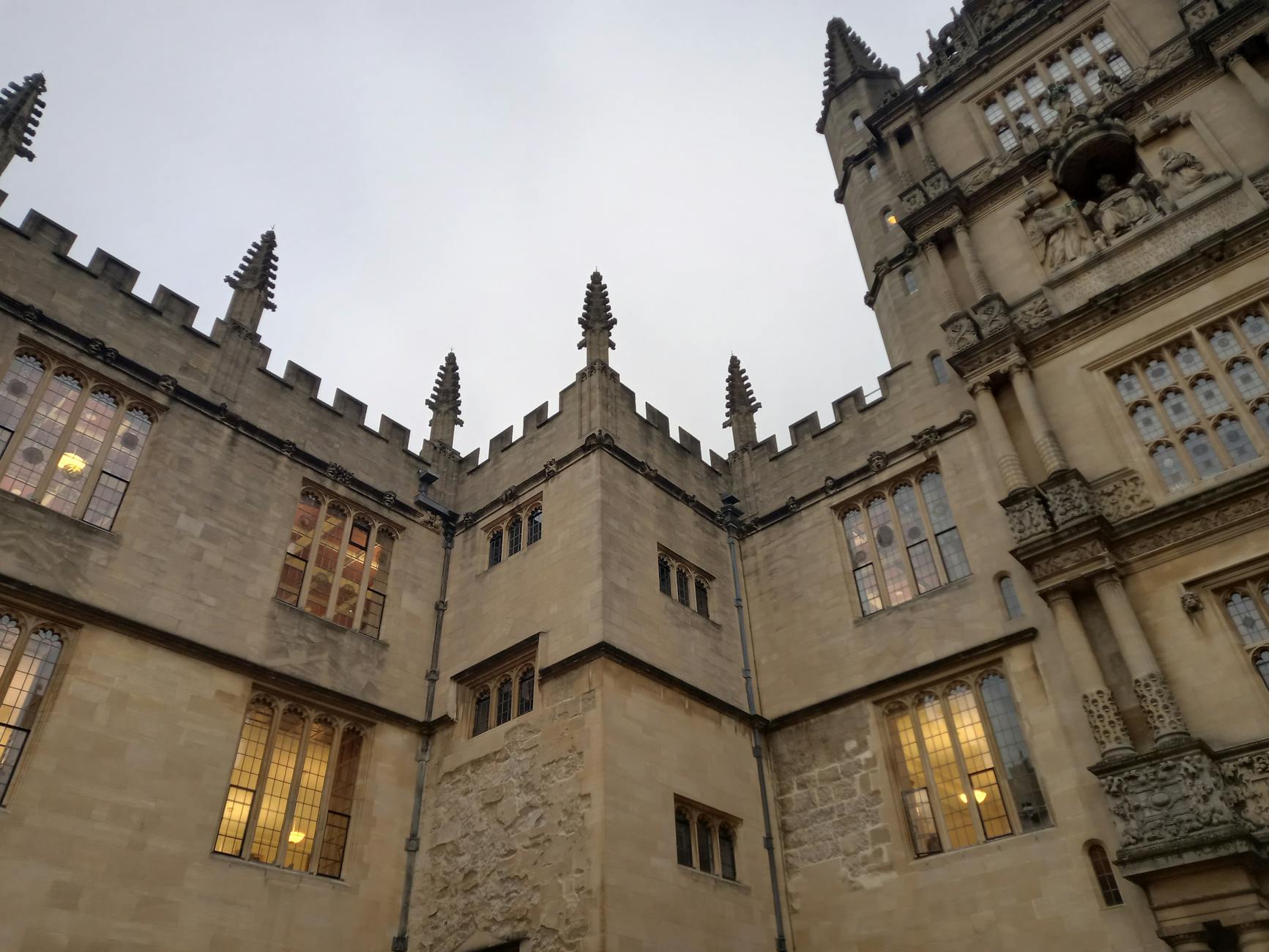 Architettura gotica della Bodleian Library di Oxford