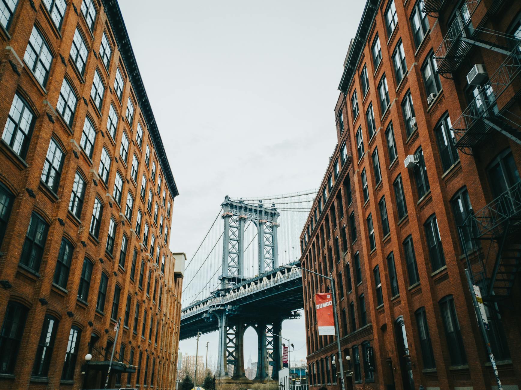 Vista panoramica del Ponte di Brooklyn e di New York