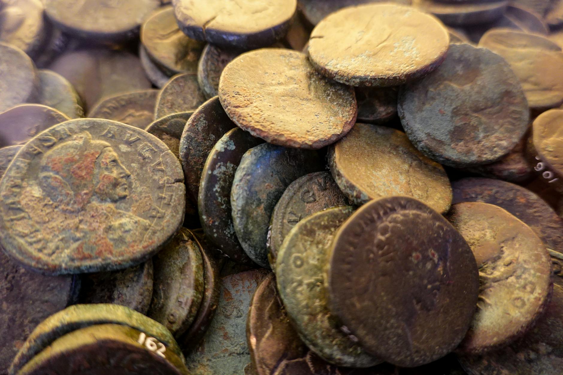 Antiche monete romane simbolo dello stipendio