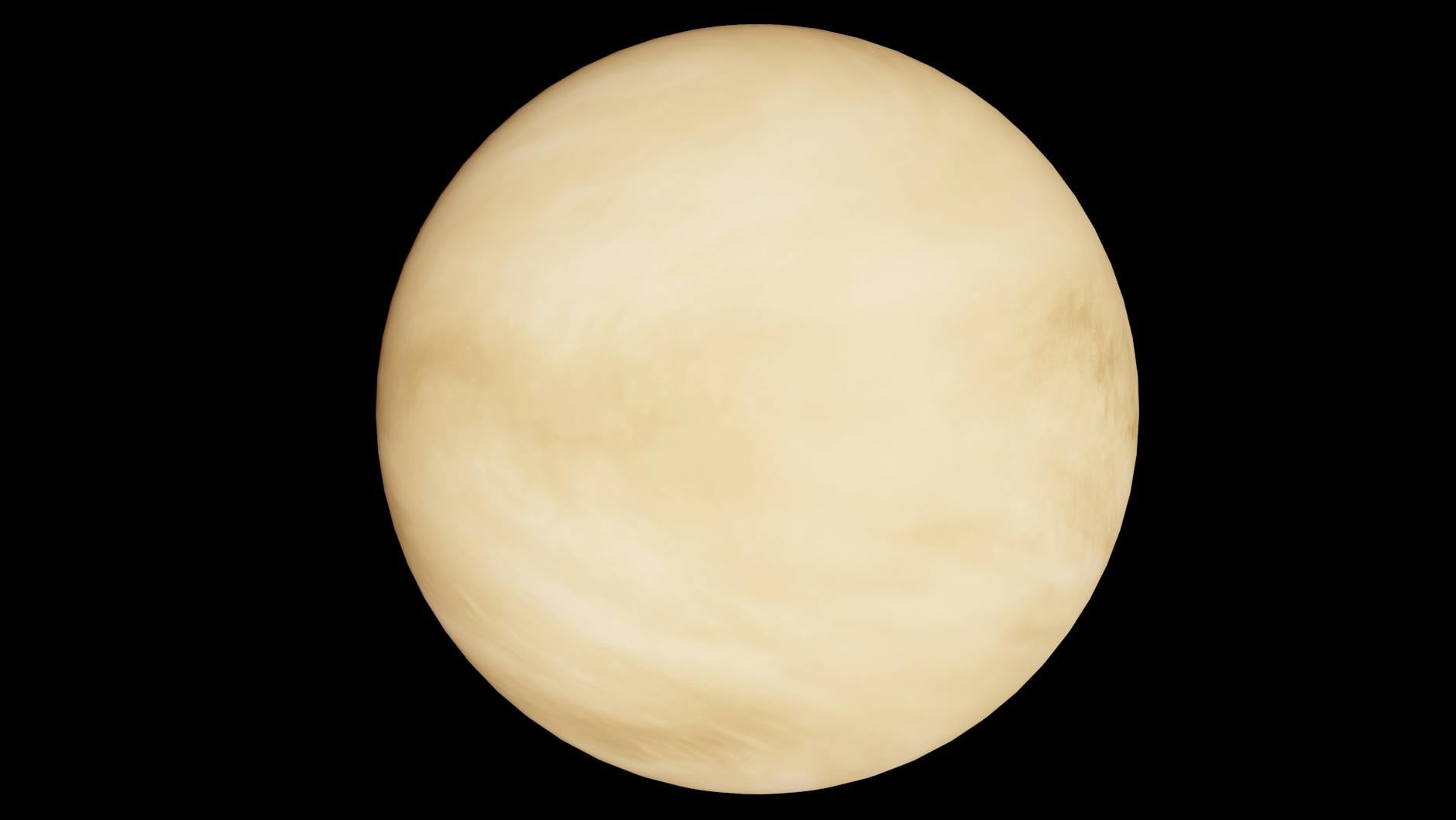 Il pianeta Venere avvolto da spesse nubi