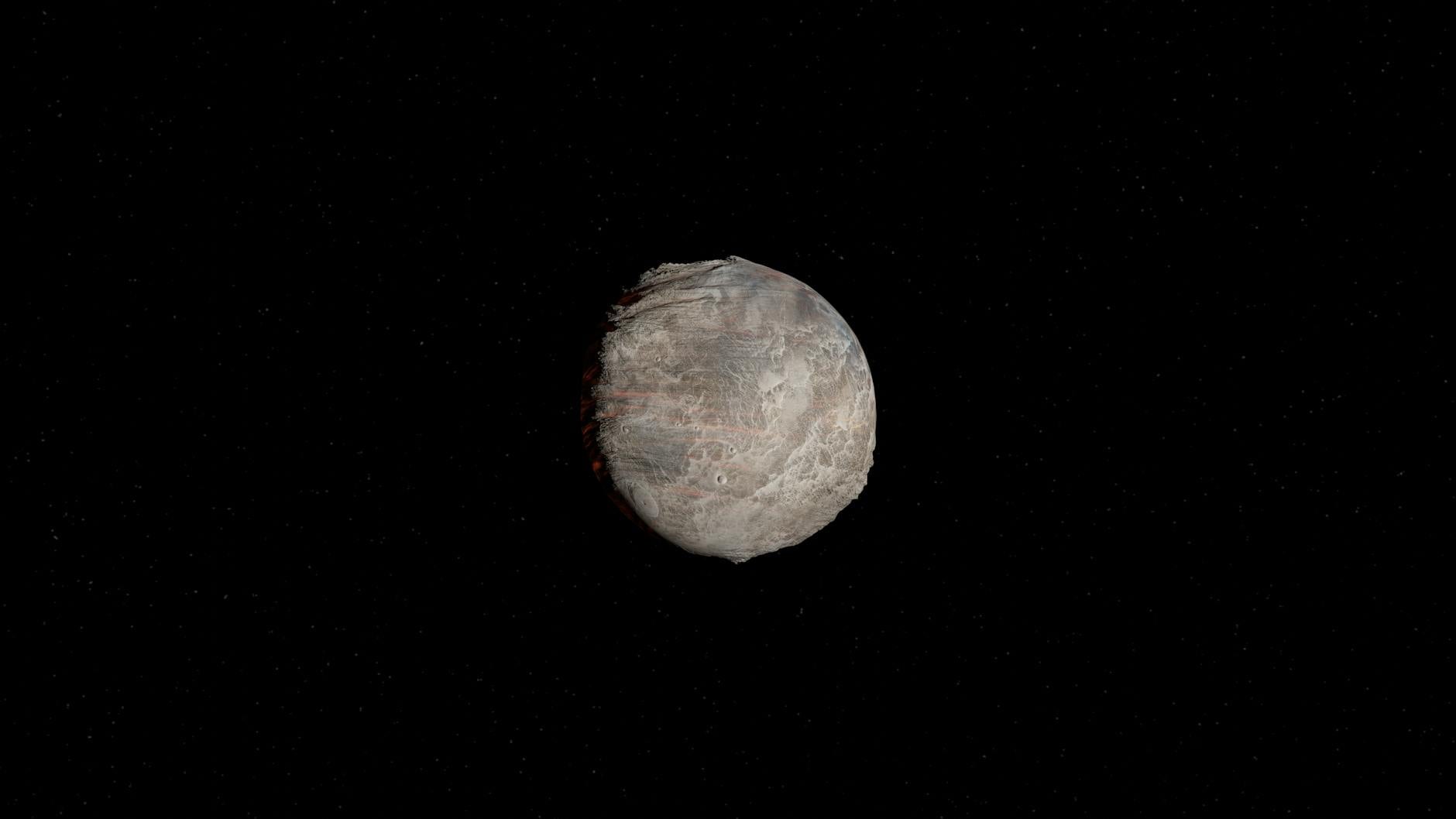 Sole luminoso visto dallo spazio accanto a un pianeta