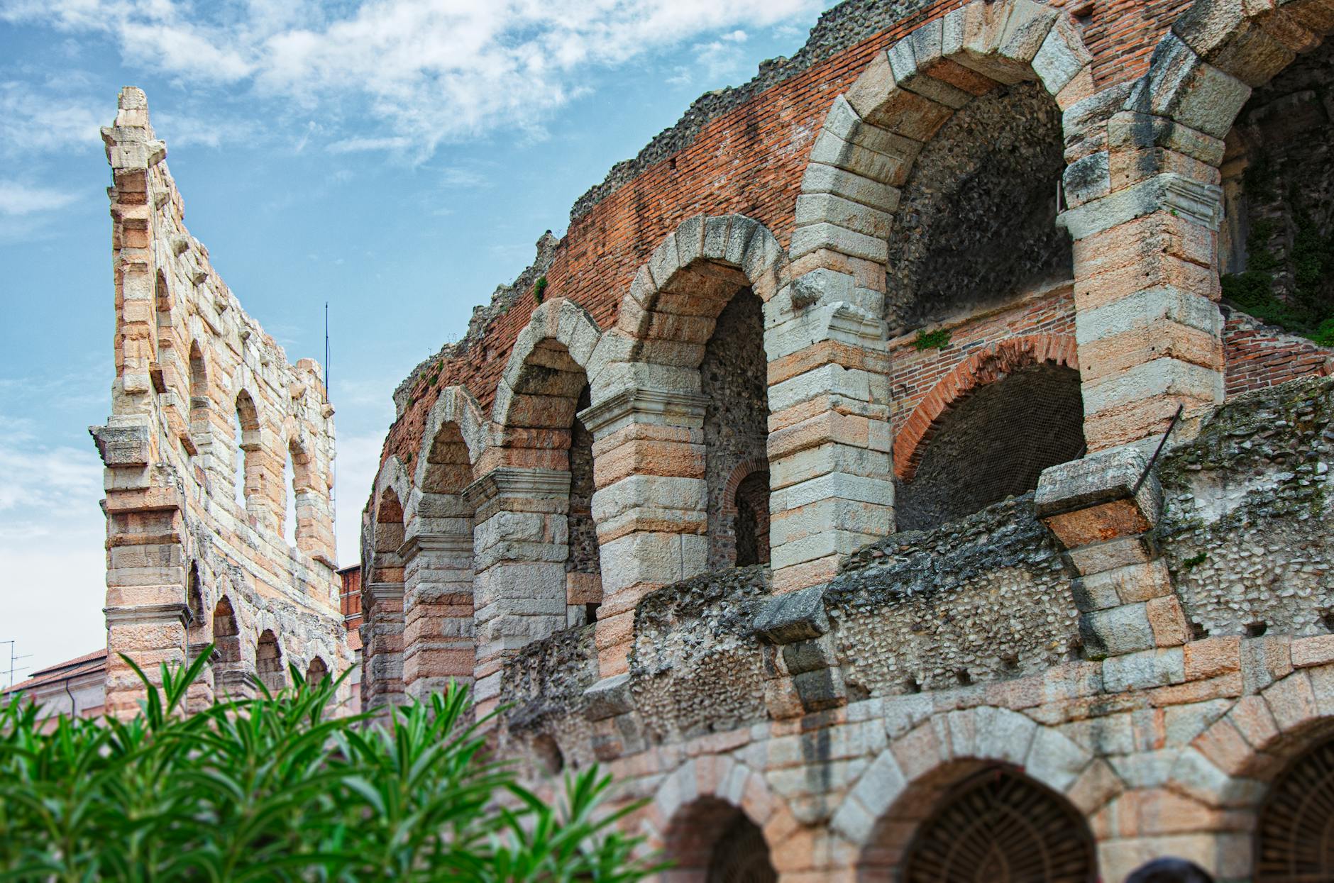Le gradinate in pietra dell'Arena di Verona