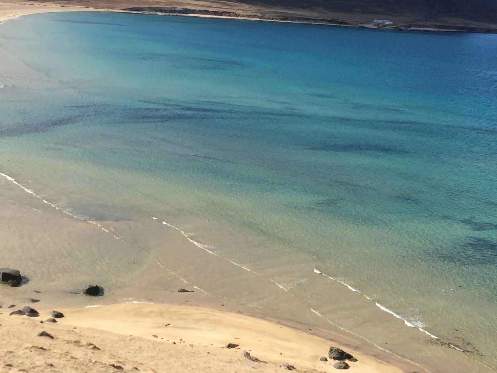 Paesaggio arido e ventoso di Capo Verde