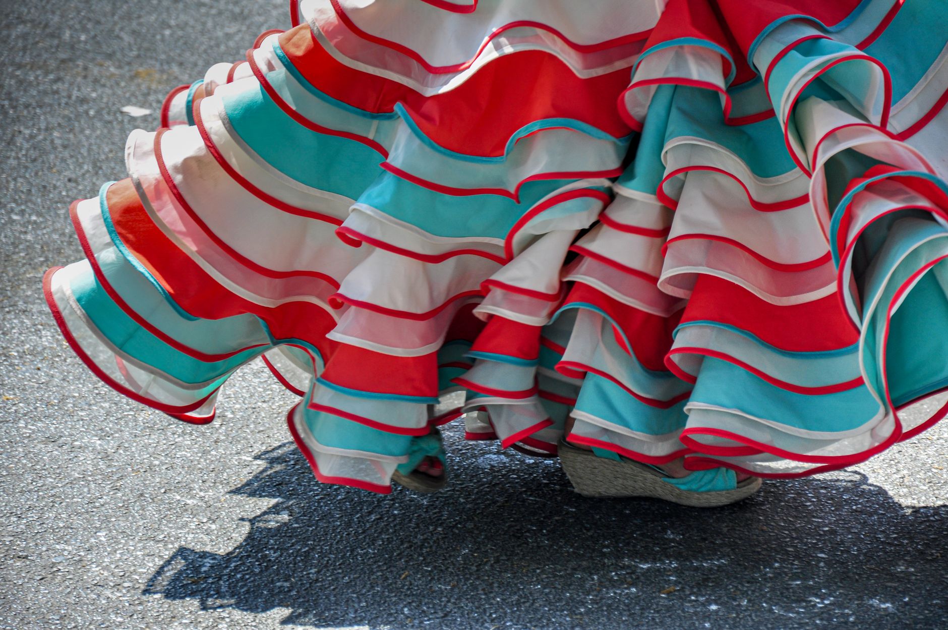 Ballerina di flamenco in scena