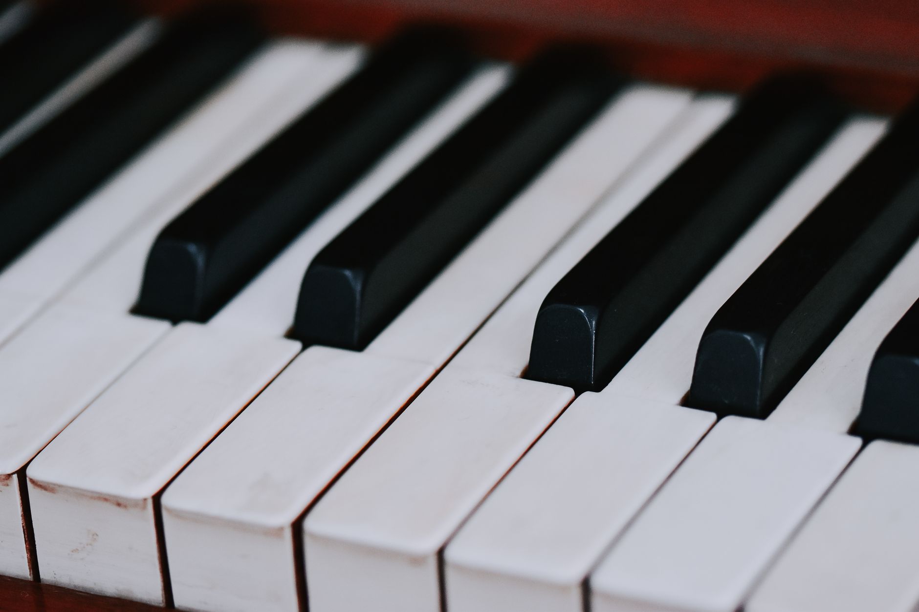 Tasti di un pianoforte da concerto