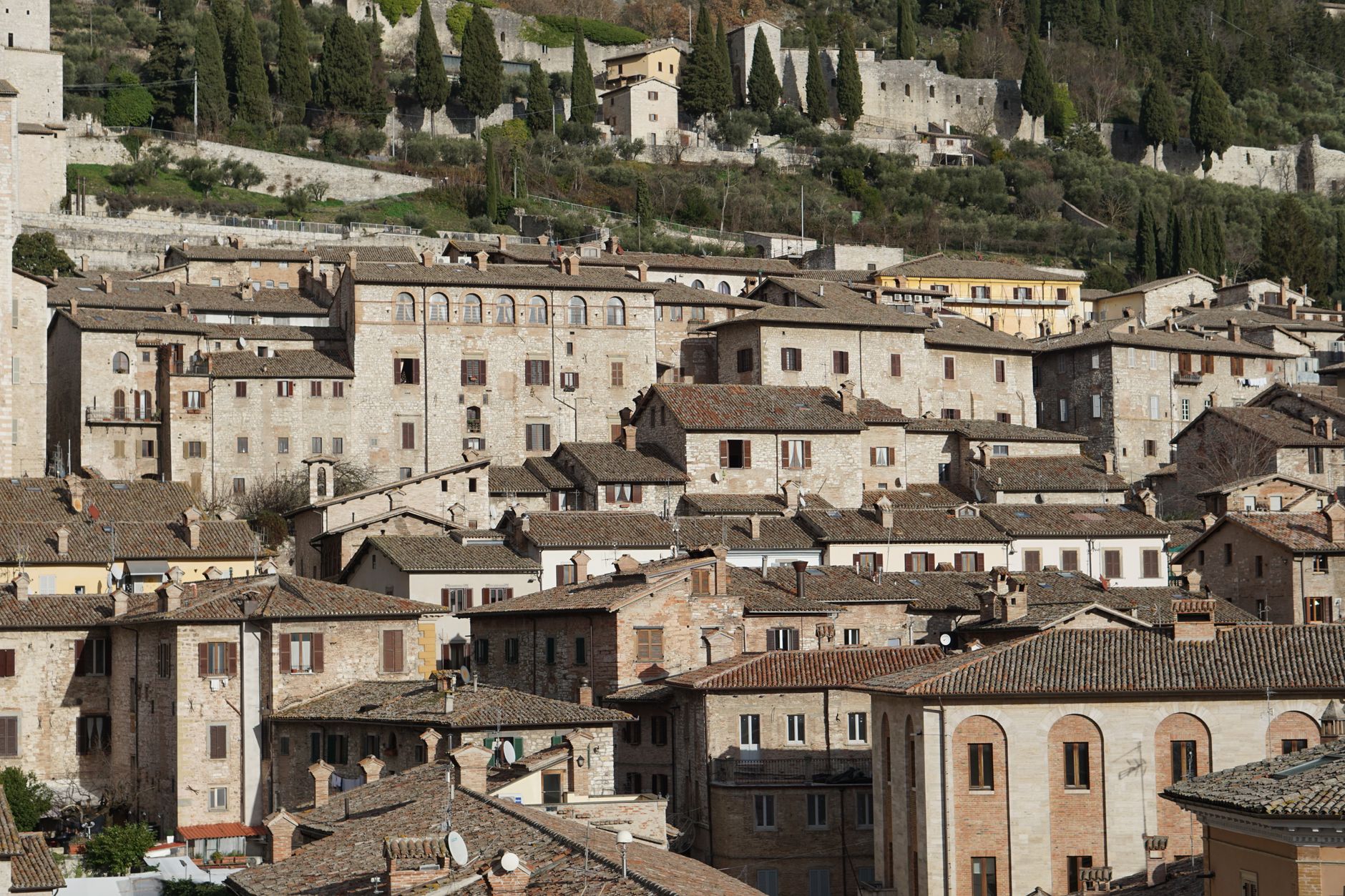 Veduta di una città d'arte italiana